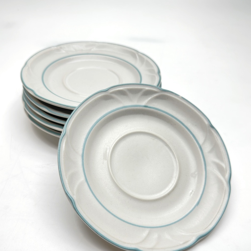 Set of 6 Country Ware Stoneware Ashberry Coffee cup Saucer 6 inch‎ Made in Japan